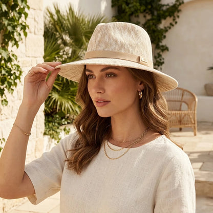 Packable Fedora Hat Wide Brim Travel Summer Unisex