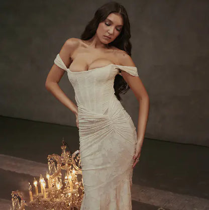 Fashion Off-Shoulder Tube Top Fishtail Dress